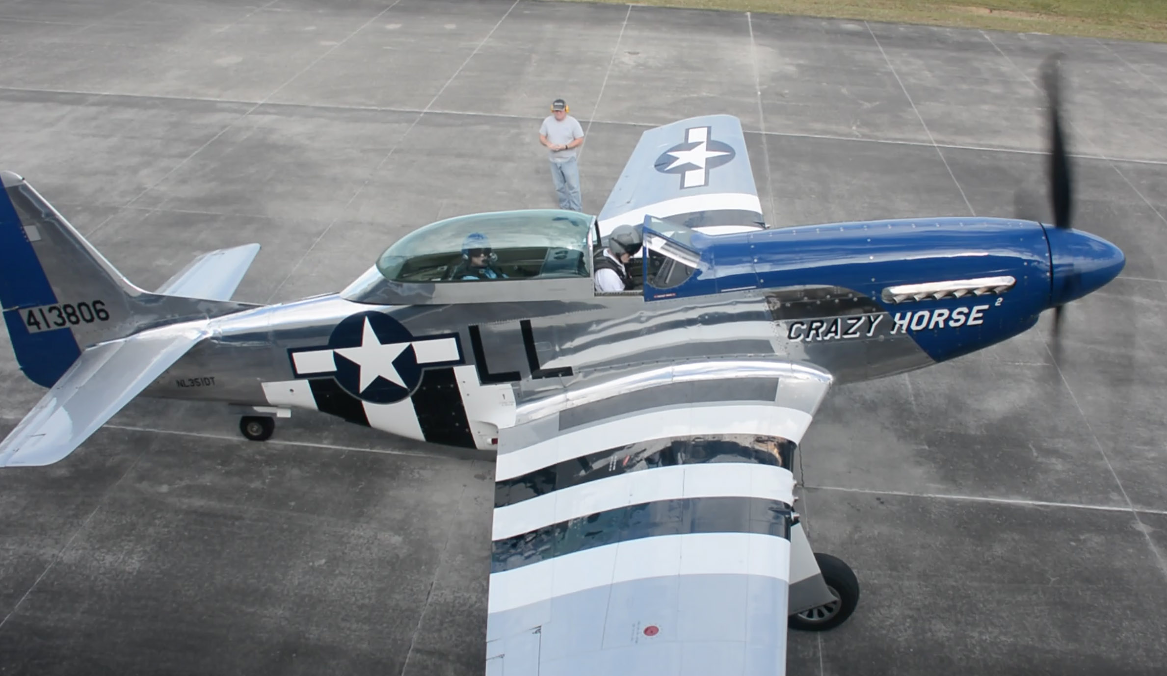 Flying the Mustang P-51 “Crazy Horse” in Florida